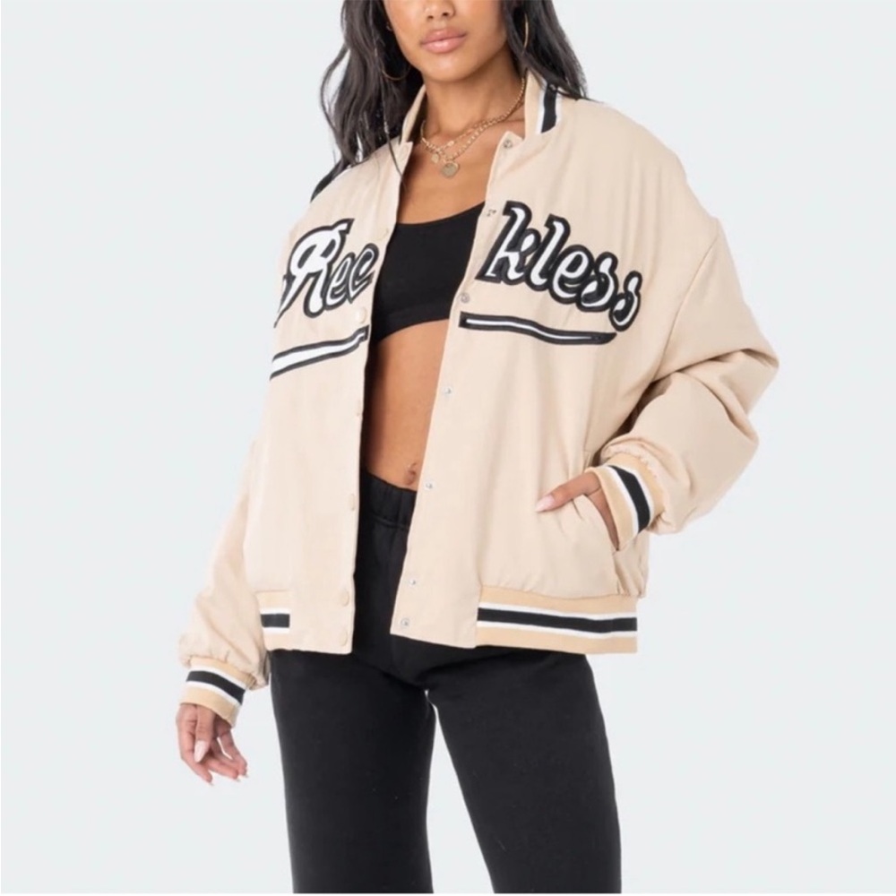 Team Reckless Oversized Baseball Jacket